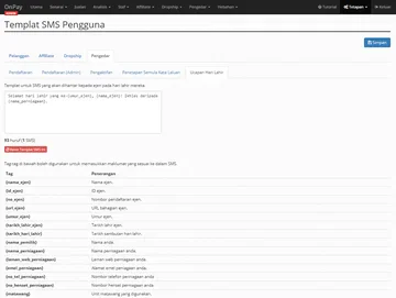 Templat SMS Pengedar 21