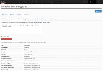 Templat SMS Pengedar 19