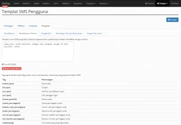 Templat SMS Pengedar 19